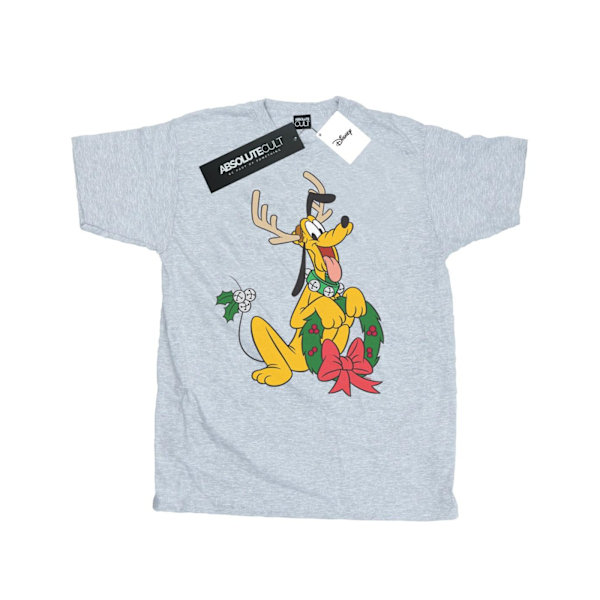 Disney Mens Pluto Jul Ren T-Shirt L Sports Grey Sports Grey L