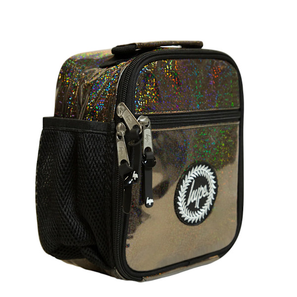 Hype Holo Glitter Lunch Bag One Size Svart Black One Size