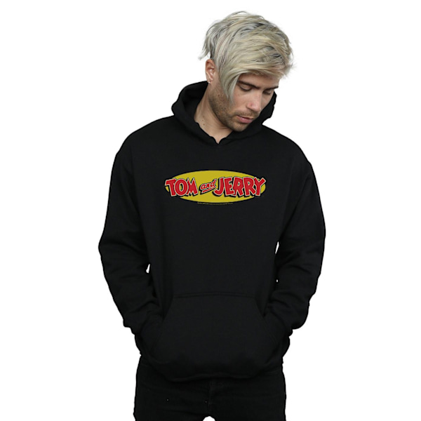 Tom And Jerry Herr Inline Logo Hoodie XXL Svart Black XXL