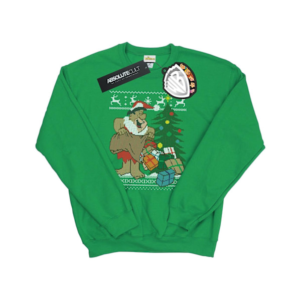 The Flintstones Herr Jul Fair Isle Sweatshirt L Irländsk Grön Irish Green L