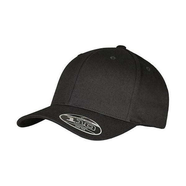 Flexfit Unisex Vuxen Woolly Combed Justerbar Kepsen En Storlek Svart Black/Black One Size