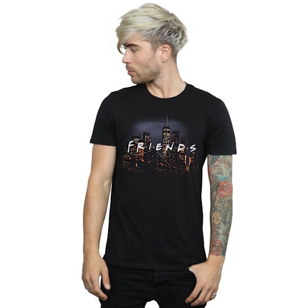 Friends Mens Logo Skyline T-Shirt 3XL Svart Black 3XL