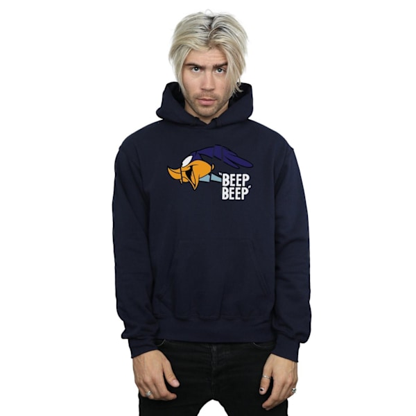 Looney Tunes Mens Road Runner Beep Beep Hoodie M Marinblå Navy Blue M