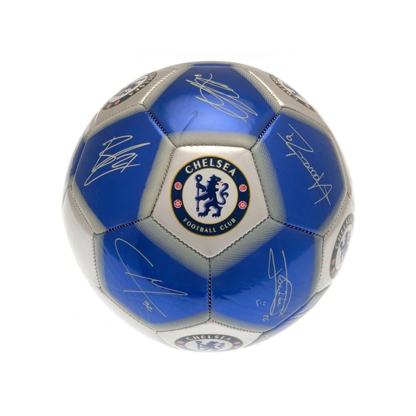 Chelsea FC The Pride Of London Signature Football 5 Blå/Silver Blue/Silver 5
