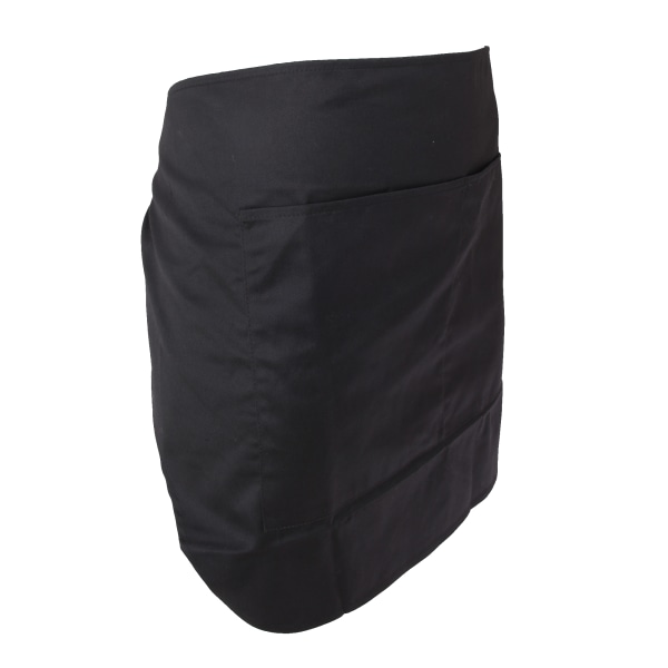 Dennys Unisex Adults Wrapover midjeförkläde One Size Svart Black One Size