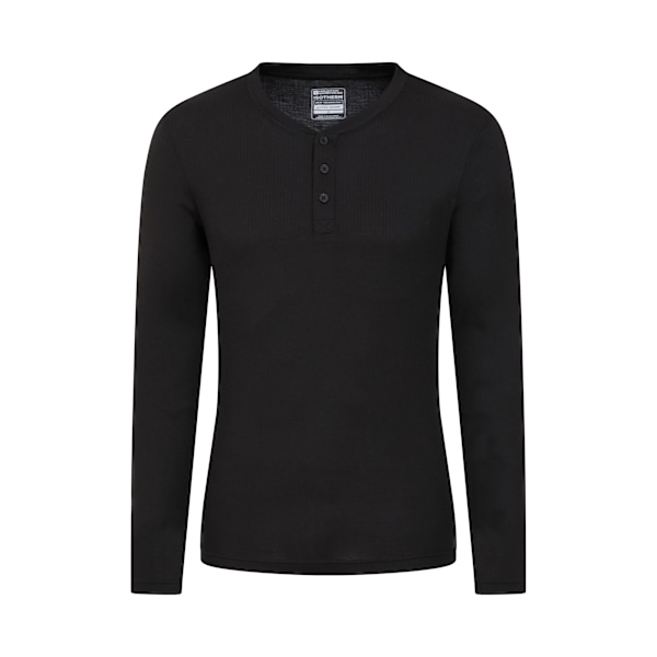 Mountain Warehouse Herr Talus Henley Termisk Topp XL Svart Black XL