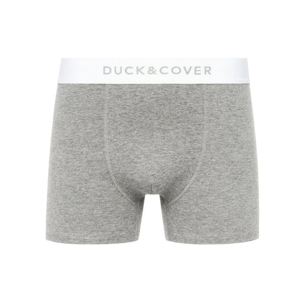 Duck and Cover Sagnet Boxershorts för män (3-pack) S Grå/Vit Grey/White/Black S
