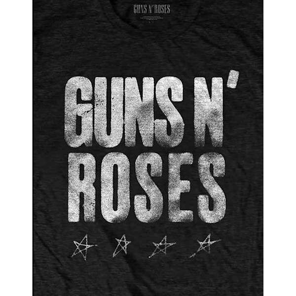 Guns N Roses Unisex Adult Paradise City Stars Back Print T-Shir Black S