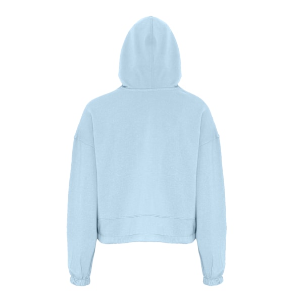 TriDri Dam/Kvinnor Cropped Oversize Hoodie M Sky Blue Sky Blue M