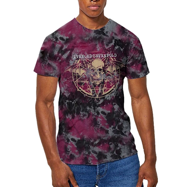 Avenged Sevenfold Unisex Vuxen Ritual Dip Dye T-shirt XXL Grå/ Grey/Pink XXL