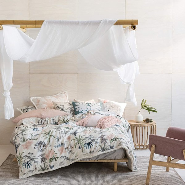 Linen House Luana Quiltad Påslakan Set Enkelsäng Flerfärgad Multicoloured Single