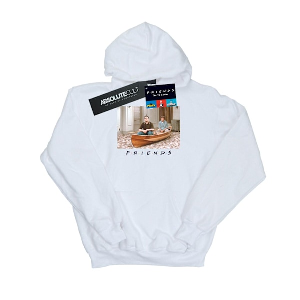 Friends Dam/Kvinnor Joey Och Chandler Båt Hoodie L Vit White L