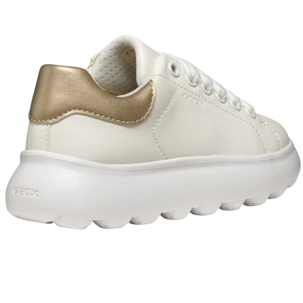 Geox Flickor Puffypop Träningsskor 3 UK Barn Vit/Platinum White/Platinum 3 UK Child