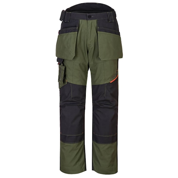 Portwest Herr WX3 Holster Pocket Byxor 41R Olivgrön Olive Green 41R