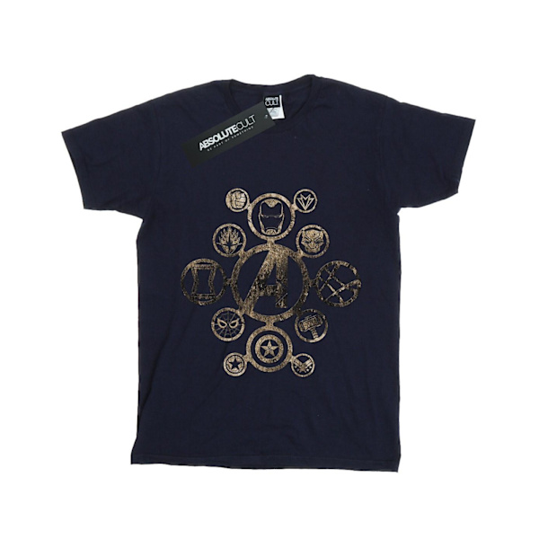 Avengers Infinity War Girls Icons T-Shirt 9-11 år Marinblå Navy Blue 9-11 Years