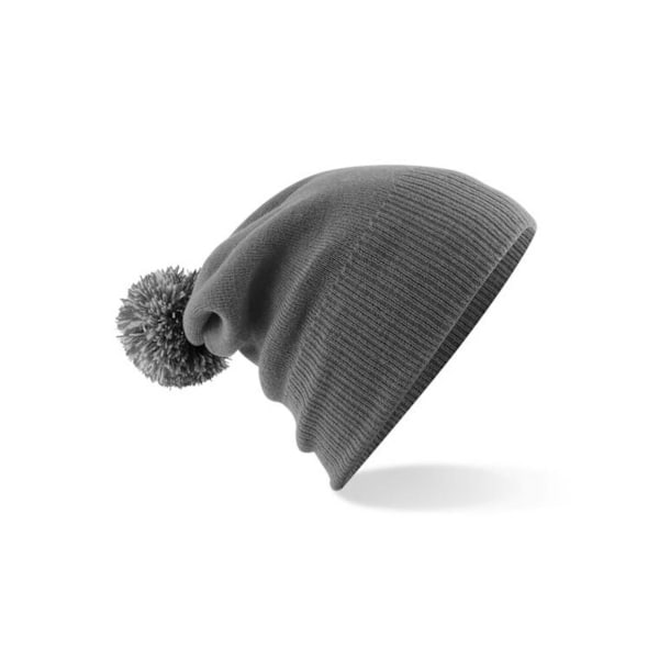 Beechfield Vuxen Unisex Snowstar Mössa En Storlek Grafitgrå Graphite Grey/Light Grey One Size