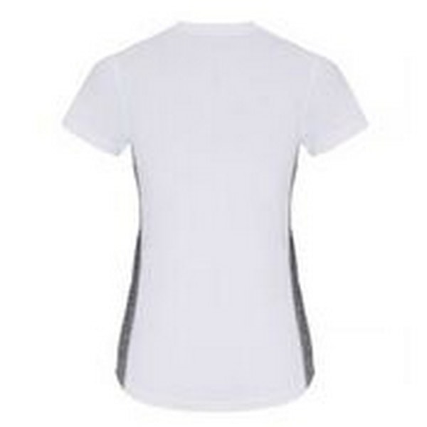 TriDri Dam/Dam Kontrastpanel Performance T-shirt XL Vit White/Black Melange XL