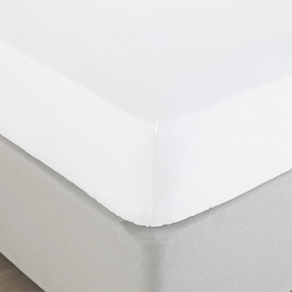 Paoletti Bamboo Fitted Bed Sheet Double White White Double