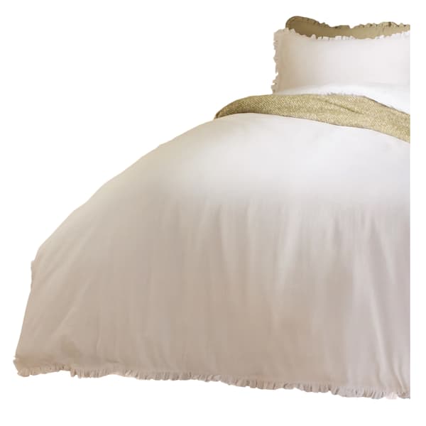 Wylder Tilly Ruffles Påslakanset i bomull Enkel Vit White Single