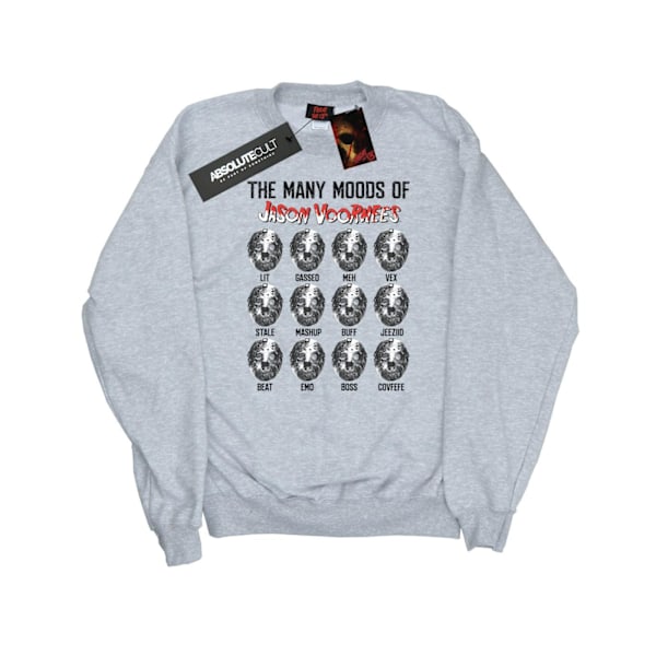 Fredag den 13:e Dam/Dam The Many Moods Of Jason Voorhees Sweatshirt Heather Grey M