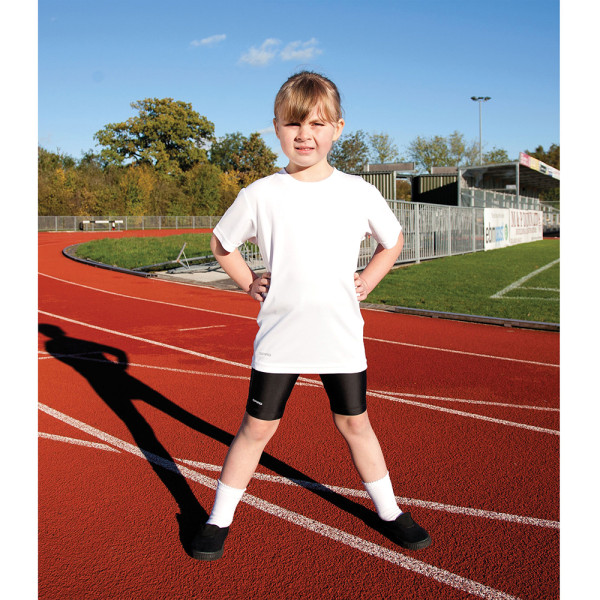 Spiro Unisex Base Layer Bodyfit Junior Sports Shorts S Svart Black S