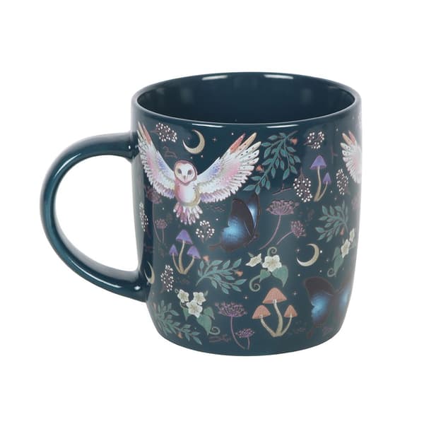 Something Different Night Flight Keramikmugg med All-Over-tryck 320ml M Green/Beige/Blue One Size