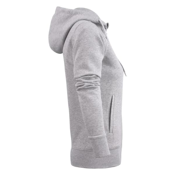 Printer Dam/Dam Overhead Melange Full Zip Hoodie M Grå M Grey Melange M