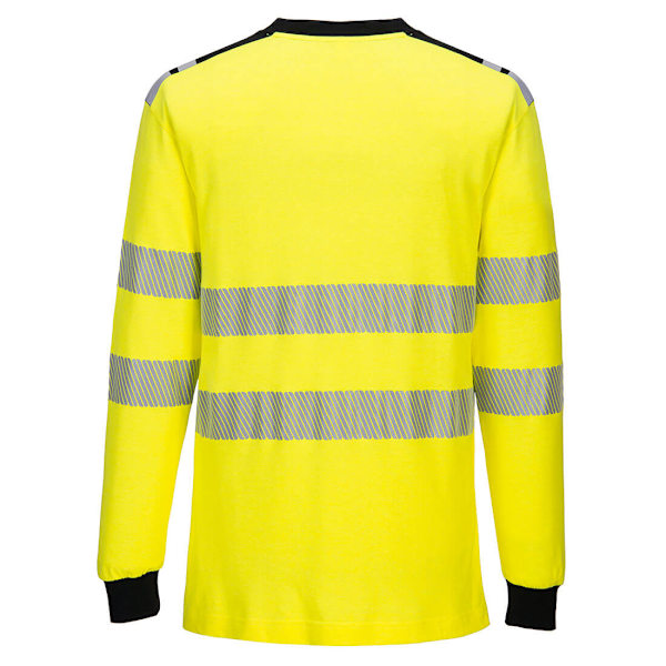 Portwest Herr PW3 Flamsäker Högvisibilitet Långärmad T-shirt M Yellow/Black M