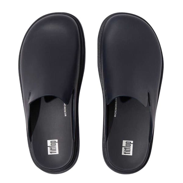 Fit Flop Dams/Dam Läder Mules 3 UK Marinblå Navy 3 UK