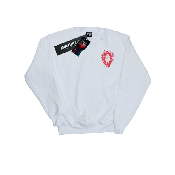 It Chapter 2 Herr Sweatshirt med ballongtryck på bröstet 5XL Vit White 5XL