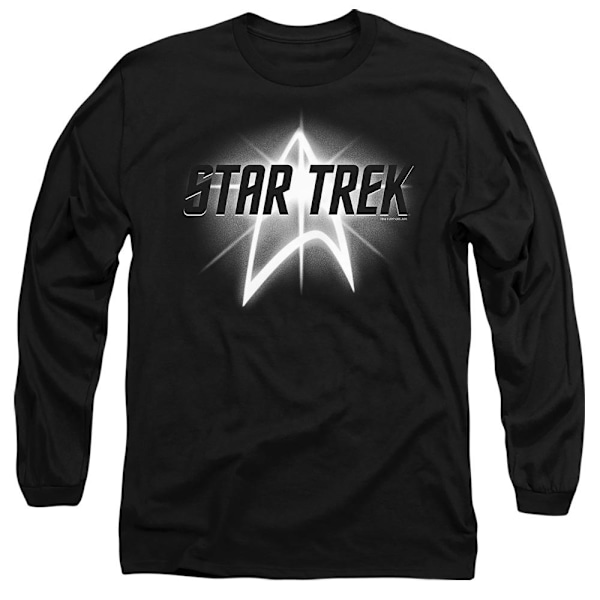 Star Trek Unisex Vuxen Självlysande Logotyp T-Shirt L Svart Black L