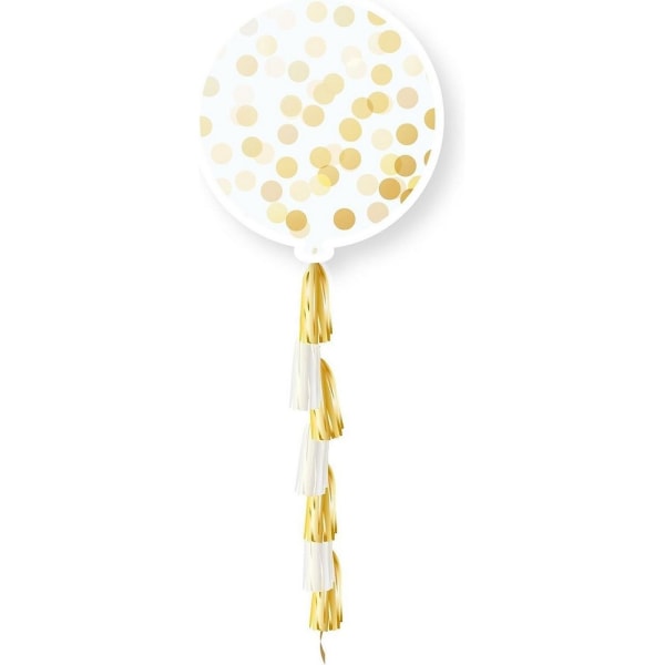Spot on Gifts Tofs Confetti Balloon One Size Klar/Guld Clear/Gold One Size