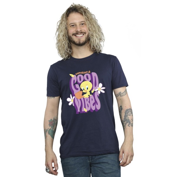 Looney Tunes Herr Tweeday Sunshine & Good Vibes T-shirt XL Marinblå Navy Blue XL
