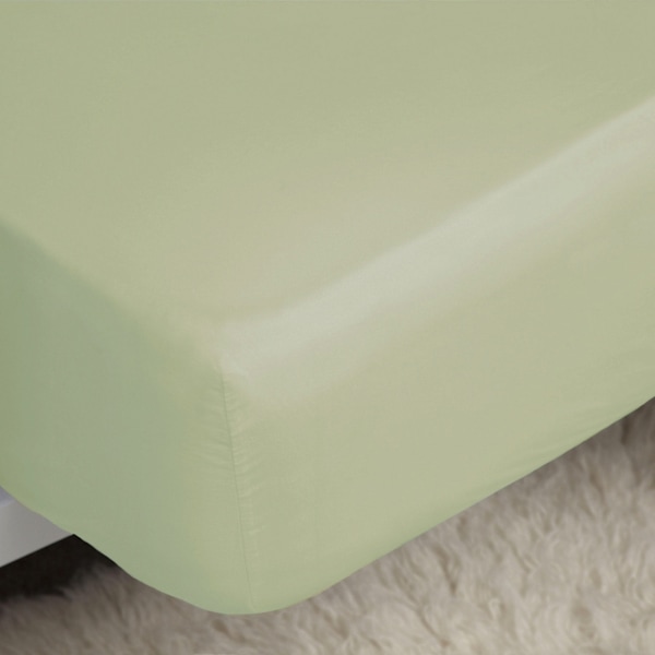 Belledorm Easycare Percale Dra-på-lakan Dubbel Äppelgrön Green Apple Double