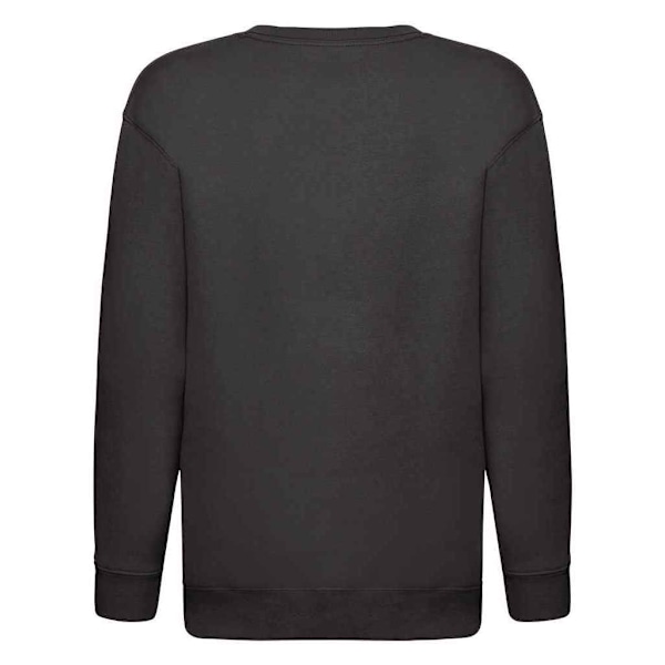 Fruit of the Loom Barn/Barn Premium Drop Shoulder Sweatshirt Black 12-13 Years