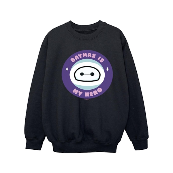 Disney Girls Big Hero 6 Baymax My Hero Pocket Sweatshirt 12-13 Black 12-13 Years