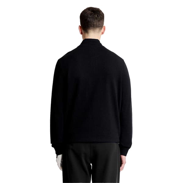 Lyle & Scott Herrbroderad logotyp Half Zip Golf Midlayer XL Je Jet Black XL