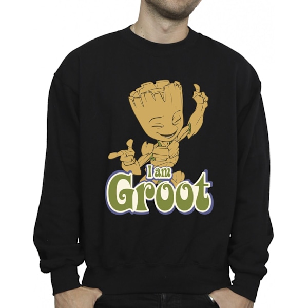 Guardians Of The Galaxy Herr Groot Dansande Sweatshirt M Svart Black M