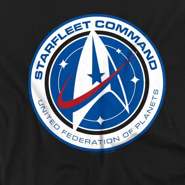 Star Trek: Discovery Herr Starfleet Command T-Shirt S Svart Black S