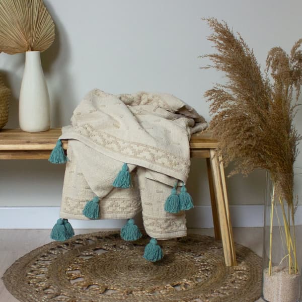 Furn Throw One Size Ljusgrön/Beige Light Green/Beige One Size
