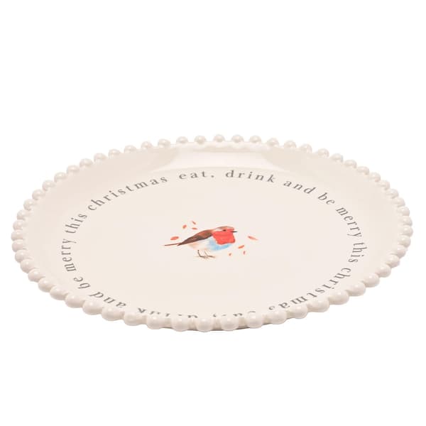 Robin Tallrik - Ät Drick & Var Glad One Size vit white One Size
