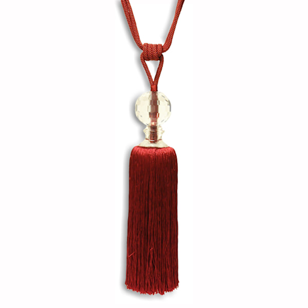 Riva Home Waldorf Tie Back One Size Burgundy Burgundy One Size