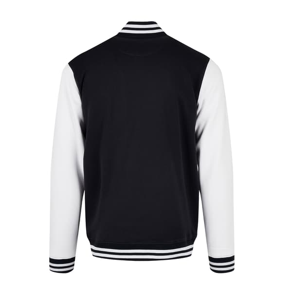 Bygg ditt varumärke Herr Basic College Jacka XXL Svart/Vit Black/White XXL