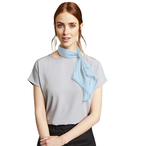 Premier Dam/Kvinna Arbets Chiffon Formell Scarf En Storlek Ljus Light Blue One Size