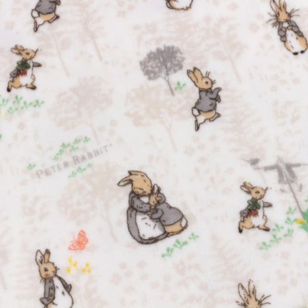 Peter Rabbit Barnfilt i fleece för barn/barn, en storlek, natur Natural One Size