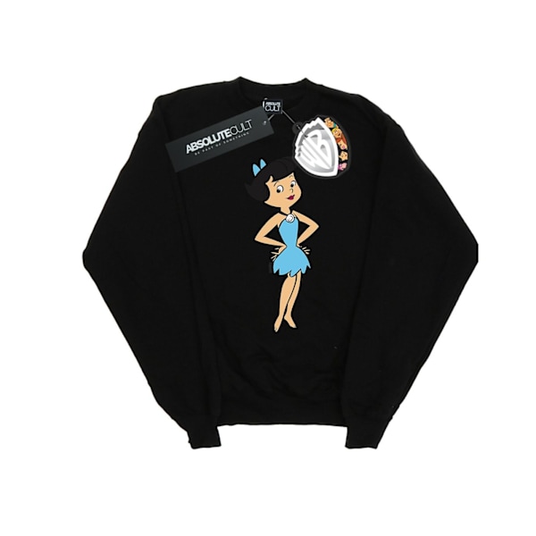 The Flintstones Girls Betty Rubble Classic Pose Sweatshirt 3-4 Black 3-4 Years