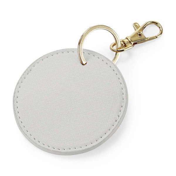 Bagbase Boutique Rund Nyckelring One Size Mjuk Grå Soft Grey One Size