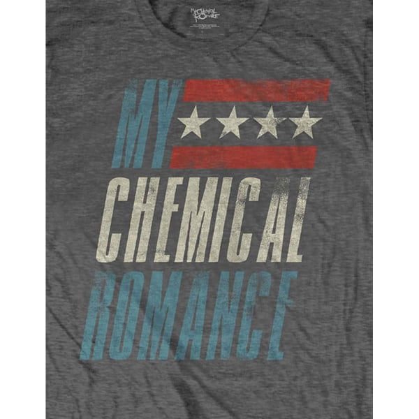 My Chemical Romance Unisex Adult Raceway T-Shirt XXL Charcoal G Charcoal Grey XXL