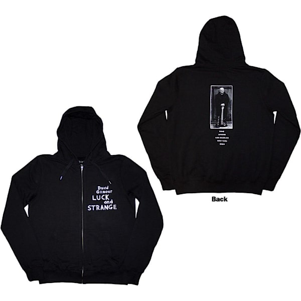 David Gilmour Unisex Vuxen Luck & Strange Ryggtryck Full Zip H Black S