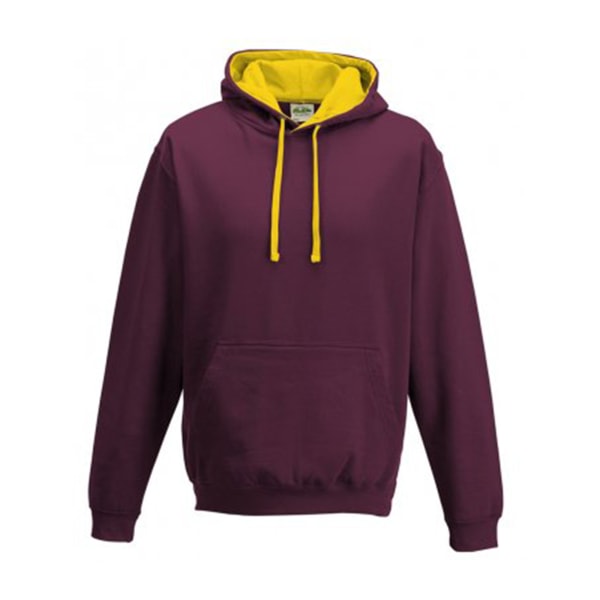 Awdis Varsity Hooded Sweatshirt / Hoodie XS Burgundy/Gold Burgundy/Gold XS